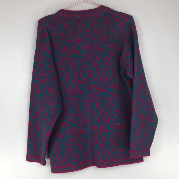 Vintage Small Pendleton Pink Teal Cardigan - Picture 7 of 7